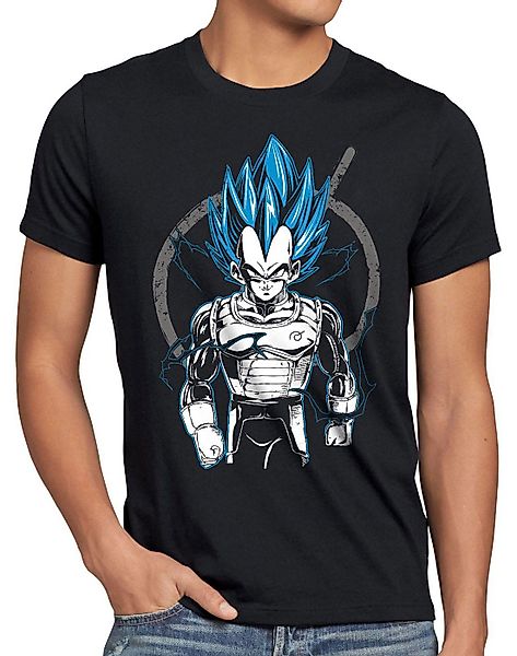 style3 Print-Shirt Herren T-Shirt Vegeta Contender günstig online kaufen