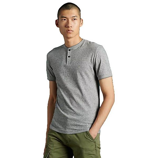 Superdry Henley Kurzarm T-shirt XL Grey Feeder günstig online kaufen