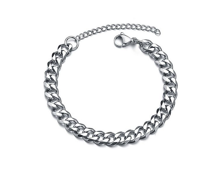 KARMA Edelstahlarmband Herren Silber modern Armband Edelstahl Herrenarmband günstig online kaufen