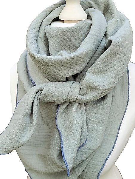 Modetuch Handmade Musselintuch Schal Musselin Tuch günstig online kaufen