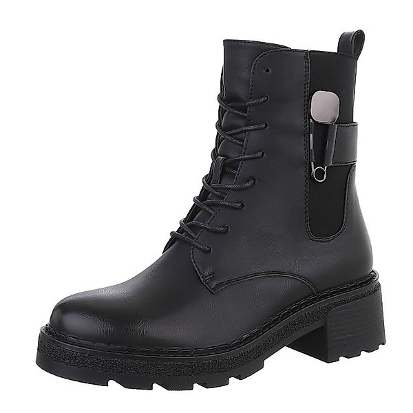 Ital-Design Damen Schnürschuhe Freizeit Schnürstiefelette (87531915) günstig online kaufen