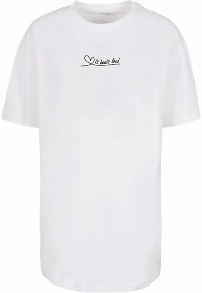 Merchcode T-Shirt "Merchcode Damen Ladies It Beats Loud Oversized Boyfriend günstig online kaufen