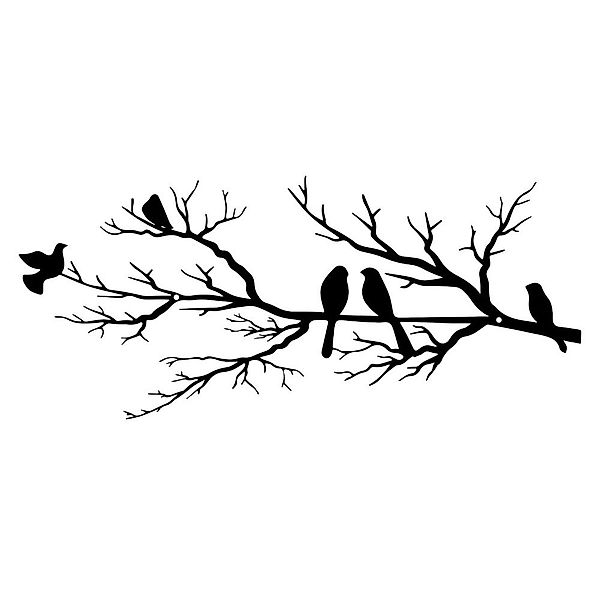 NUODWELL Wanddekoobjekt Wanddekoration mit Vögel aus günstig online kaufen