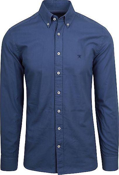 Hackett Hemd Garment Dyed Offord Blau - Größe L günstig online kaufen