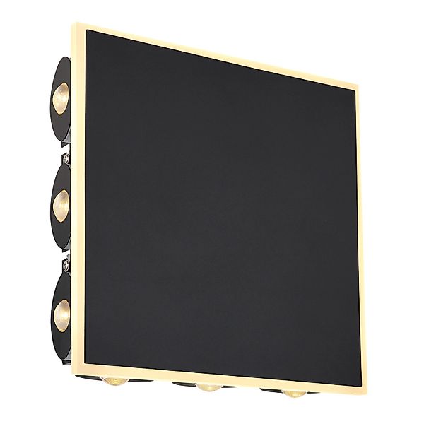 LED-Wandlampe Saidy, Breite 22 cm, schwarz, Metall günstig online kaufen