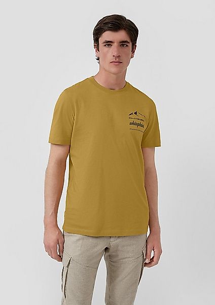 s.Oliver Kurzarmshirt T-Shirt T-Shirt mit Frontprint aus Baumwolle günstig online kaufen