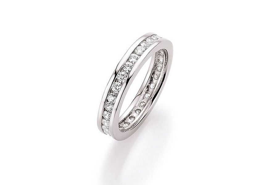 Smart Jewel Silberring Memoire Ring, rundum mit Zirkonia gefasst, Silber 92 günstig online kaufen
