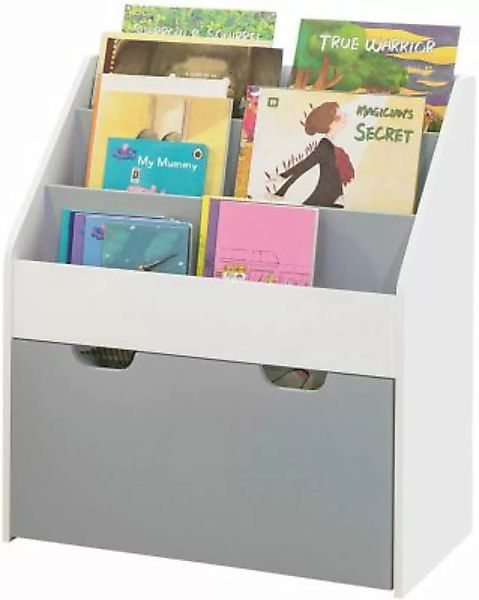 SoBuy® Kinderregal Bücherregal mit Einer herausnehmbaren Spielzeugtruhe Auf günstig online kaufen