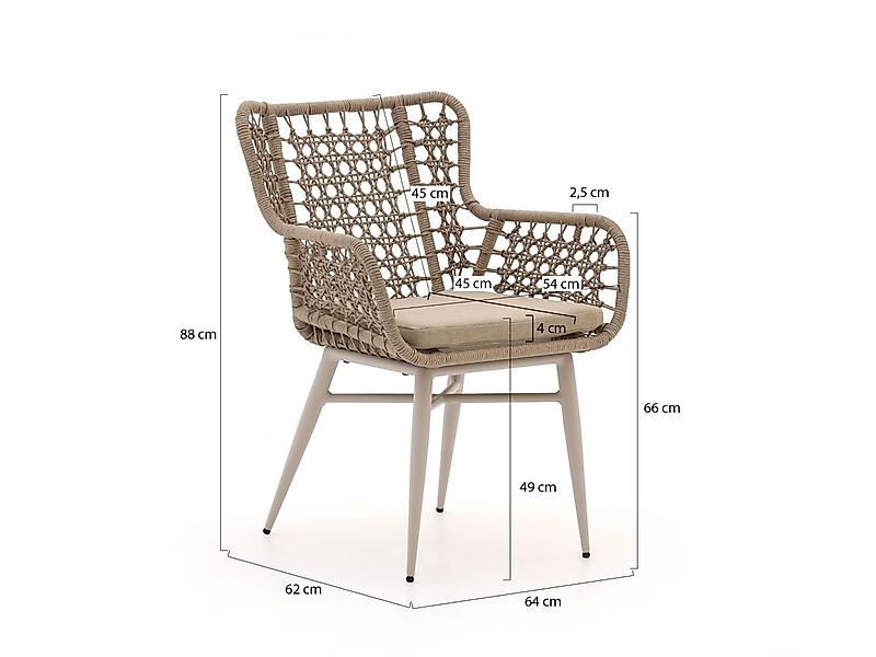 Intenso Busso/La Fonte ø 150 cm Gartenmöbel-Set 6-teilig günstig online kaufen