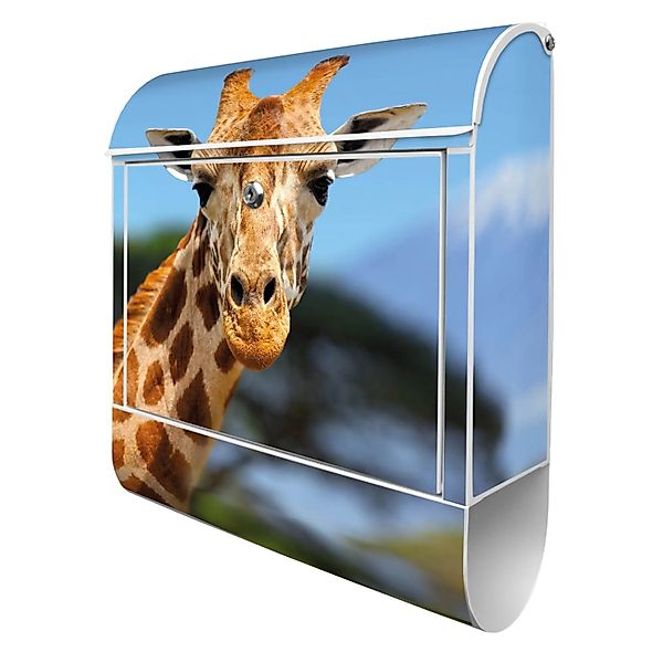 Banjado Design Briefkasten Weiß Pulverbeschichtet 39x47x14cm 2 Schlüssel Mi günstig online kaufen