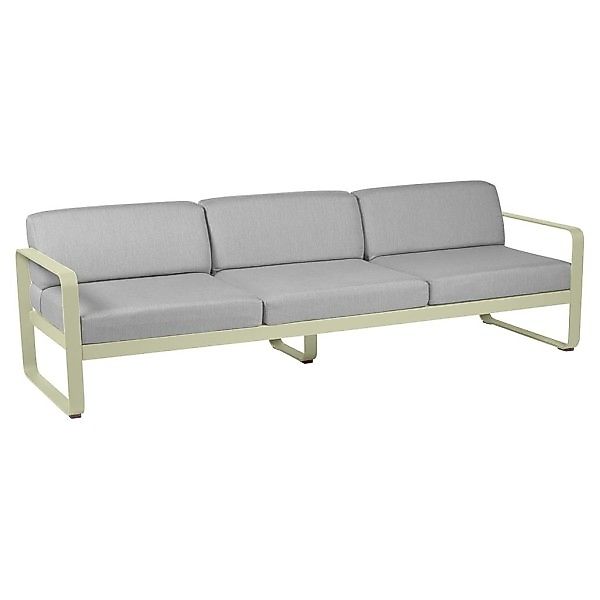 Bellevie 3-Sitzer Lounge-Sofa 65 Lindgrün 79 Flanellgrau günstig online kaufen