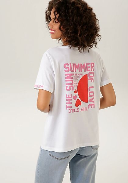 Aniston CASUAL T-Shirt mit Herz-Applikation und günstig online kaufen
