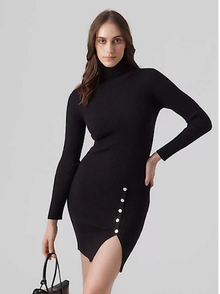 Vero Moda Strickkleid "VMABA LS ROLLNCK BUTTON DRESS REP GA BOO" günstig online kaufen