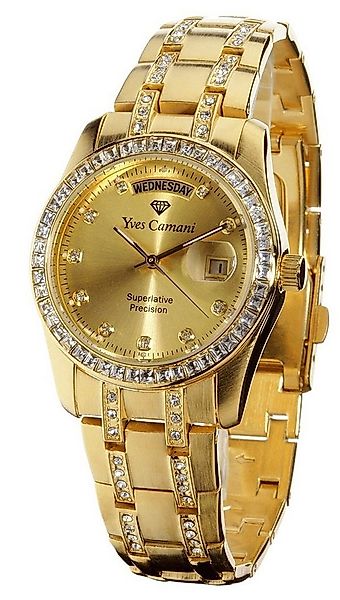 Yves Camani Quarzuhr AURON, Kratzfeste Mineralglas, 3 ATM, funktionaler Dat günstig online kaufen