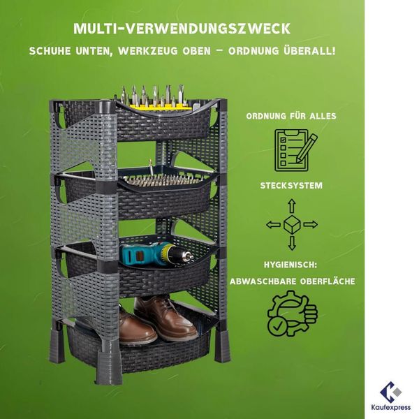 Kaufexpress GmbH Küchenregal Küchenregal mit 4 günstig online kaufen