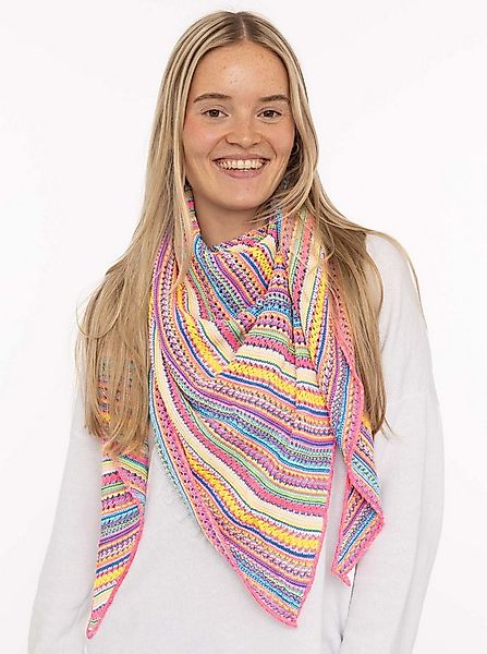 Zwillingsherz Dreieckstuch "Hippie", buntes Muster, Strick, wärmend günstig online kaufen