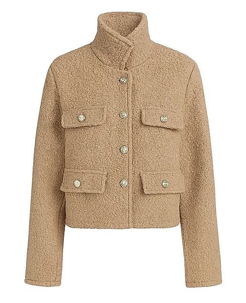 Mississhop Kurzjacke Elegante Übergangsjacke in Teddy-Optik, mit Goldknöpfe günstig online kaufen
