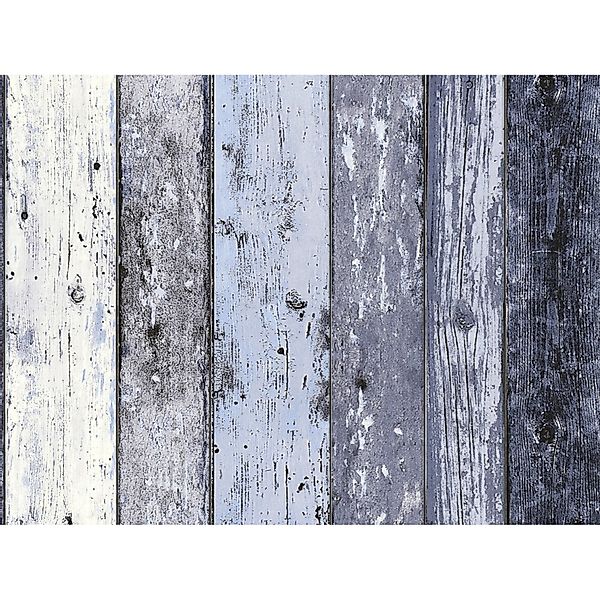 A.S. Création Tapete Holzoptik Blau 53 cm x 10,05 m AS-855060 günstig online kaufen