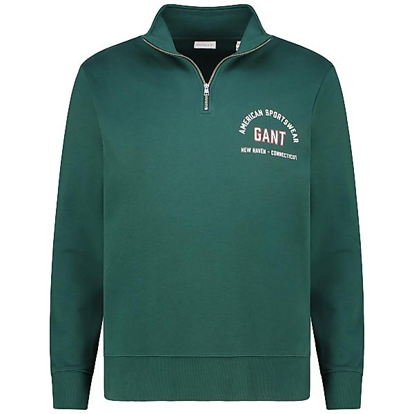 Gant Sweatshirt mit Elasthan Farbe dunkelgrün Größe: 4XL günstig online kaufen
