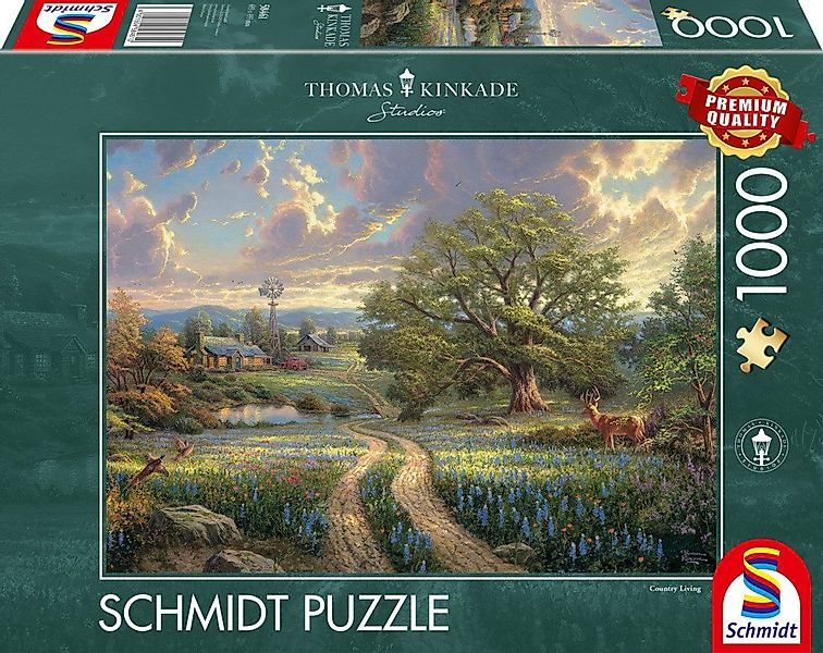Schmidt Spiele Puzzle Puzzle Country Living 1000 Teile T.Kinkade, Puzzletei günstig online kaufen