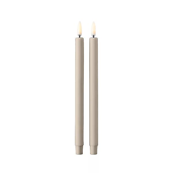 STOFF LED-Kerze by Uyuni Lighting 2er Pack Sand günstig online kaufen