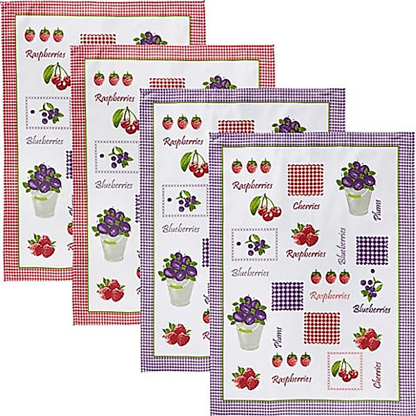 Erwin Müller Geschirrtuch Geschirrtuch 4er-Pack, Baumwolle Motiv günstig online kaufen