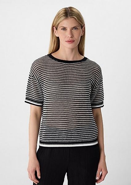 comma casual identity Kurzarmshirt Strickpullover günstig online kaufen
