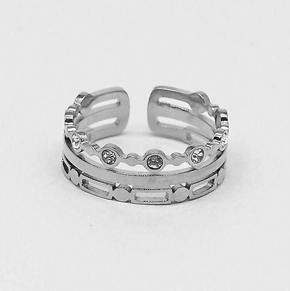Zag Bijoux Ring 3-reihig silber günstig online kaufen