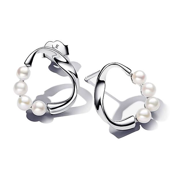 Pandora Paar Ohrstecker Süßwasser-Zuchtn Silber günstig online kaufen