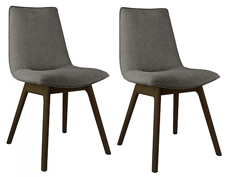 andas Esszimmerstuhl »Ramon«, (Set), 2 St., Chenille, mit Massivholzbeinen, günstig online kaufen