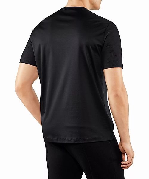 FALKE Herren T-Shirt Rundhals, 3XL, Schwarz, Geometrisch, Baumwolle, 62056- günstig online kaufen