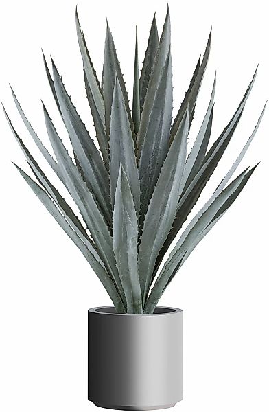 Creativ green Kunstpflanze "Agave", im eleganten grauen Topf günstig online kaufen