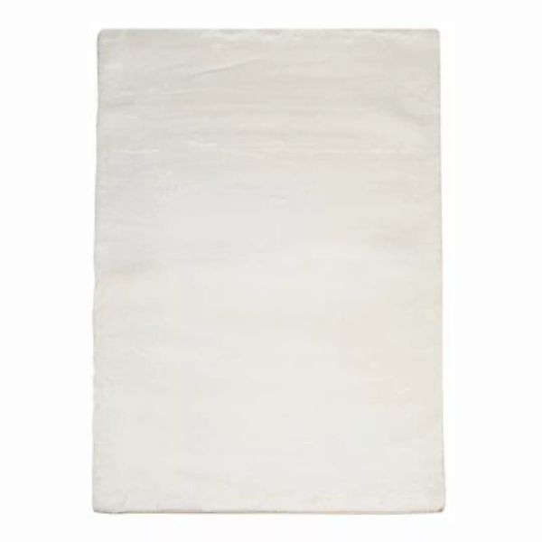 carpet city® Hochflorteppich Topia Uni Weiß weiß Gr. 200 x 290 günstig online kaufen