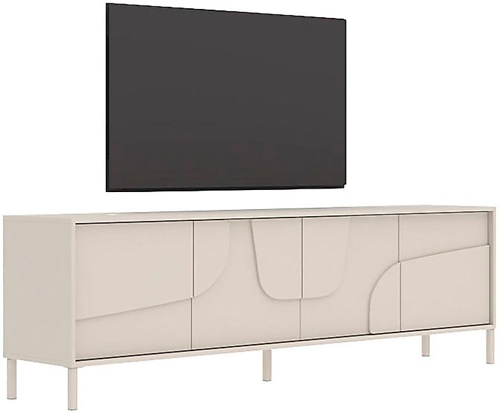 INOSIGN Lowboard Stone, 205 cm breit, 4 Türen, TV-Schrank, TV-Kommode, Medi günstig online kaufen