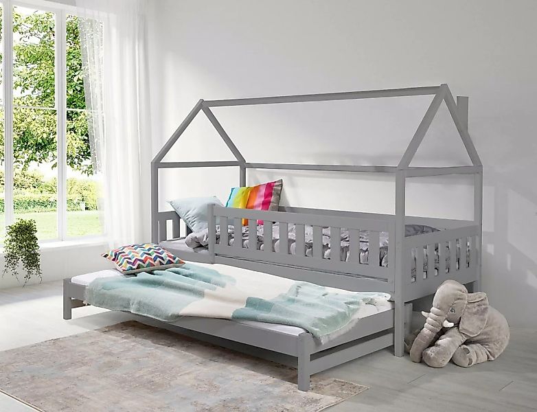 Deine Möbel 24 Etagenbett HENRY für 3 Kinder 90x200 ohne Matratzen / mit Ma günstig online kaufen