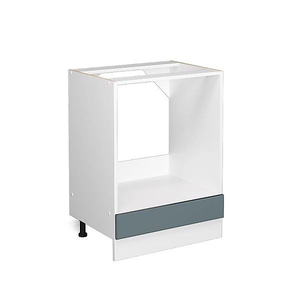 Vicco Herdumbauschrank R-Line Blau-Grau/Weiß 60 cm ohne Arbeitsplatte günstig online kaufen
