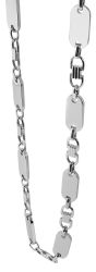 AKZENT Edelstahlkette Reto Edelstahl Plattenkette, gravurfähig günstig online kaufen