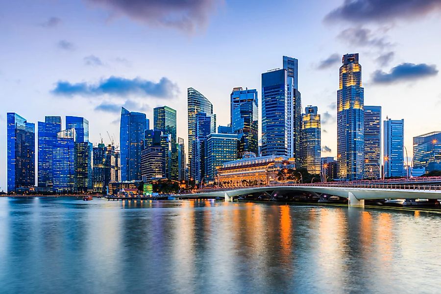 queence Acrylglasbild "Stadt" Elemente der Architektur  Gebäude  Skyline  S günstig online kaufen