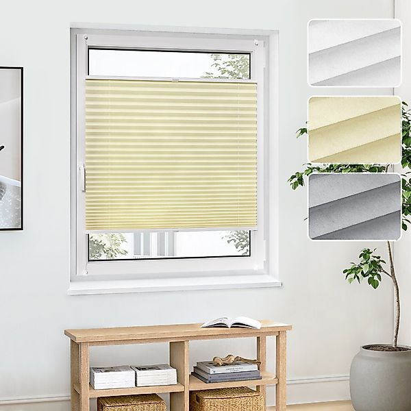 jalousiescout Plissee Pure Plissee Basic, halbtransparent, günstig online kaufen
