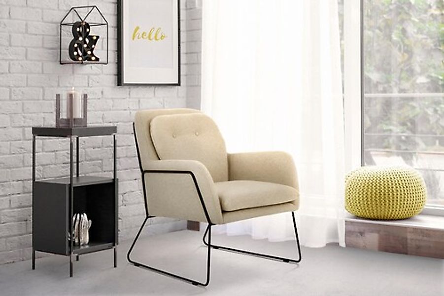 Home affaire Sessel »Flin Cocktailsesel« mit Knöpfen und Kissenoptik im Rüc günstig online kaufen