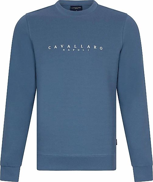 Cavallaro Cavezzio Sweater Logo Blau - Größe L günstig online kaufen