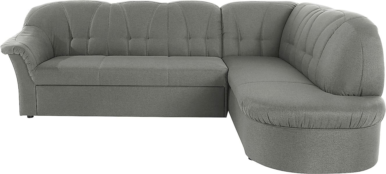 DOMO collection Ecksofa »Pegnitz, zeitlose und elegante Rückensteppung, Bre günstig online kaufen