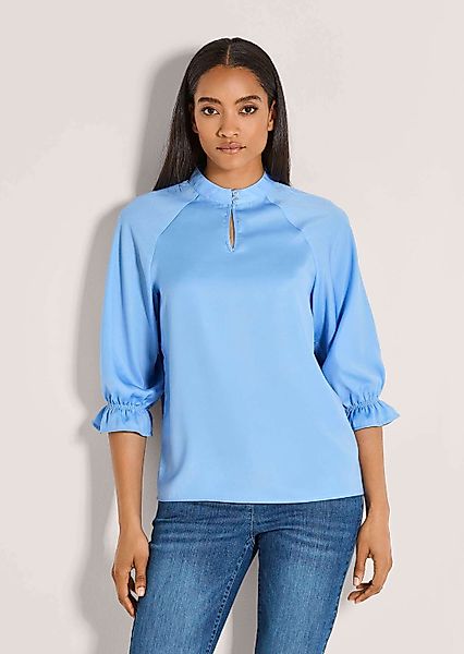 MADELEINE Langarmbluse Elegante Damenbluse mit Stehkragen günstig online kaufen