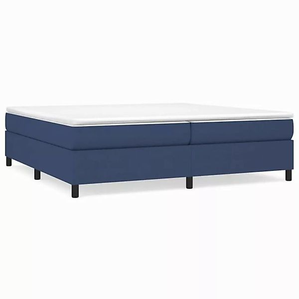 vidaXL Boxspringbett Blau 200x200 cm Stoff1369091 günstig online kaufen