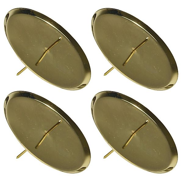 Adventsleuchter Adventskerzenhalter Ø 10 cm Gold günstig online kaufen