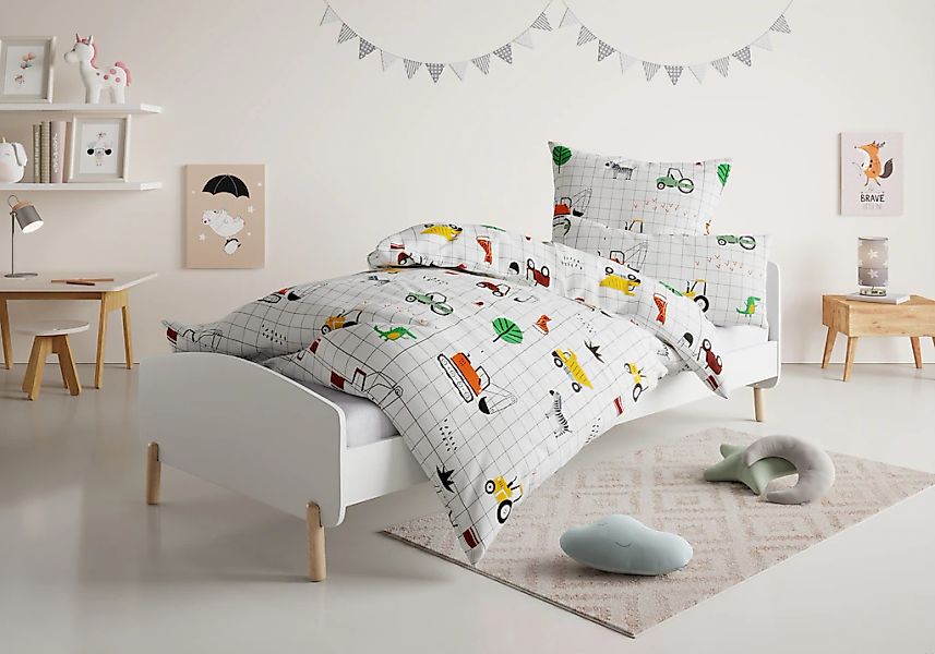 Lüttenhütt Kinderbettwäsche "CUDDLEE" 2 Stk. tlg. in vielen Designs: Dino,E günstig online kaufen