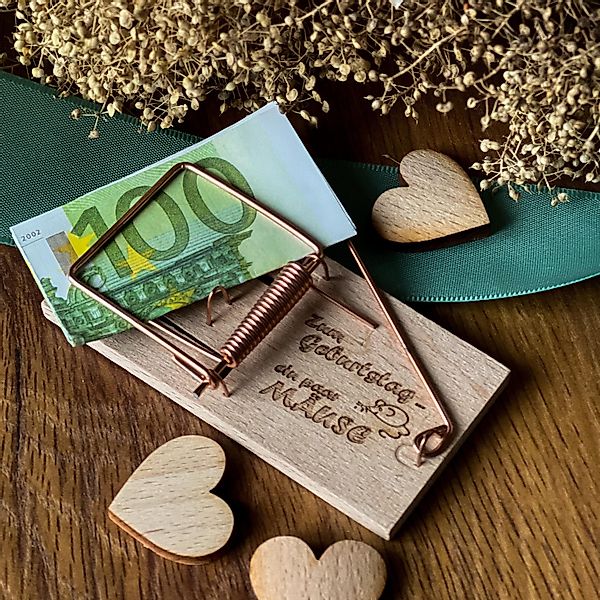 Spruchreif® Spardose Mausefalle Geldgeschenk · Mausefalle günstig online kaufen