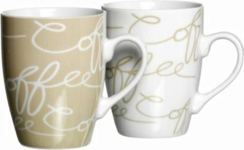 Ritzenhoff & Breker CORNELLO Kaffeebecher 250 ml creme 2er Set Tassen bunt günstig online kaufen