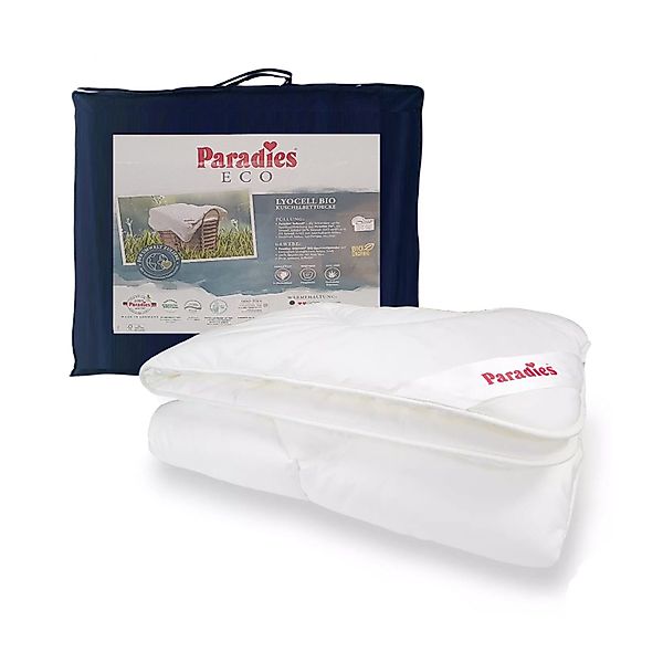 Paradies Kunstfaserbettdecke Paradies Floretta Bio leicht günstig online kaufen