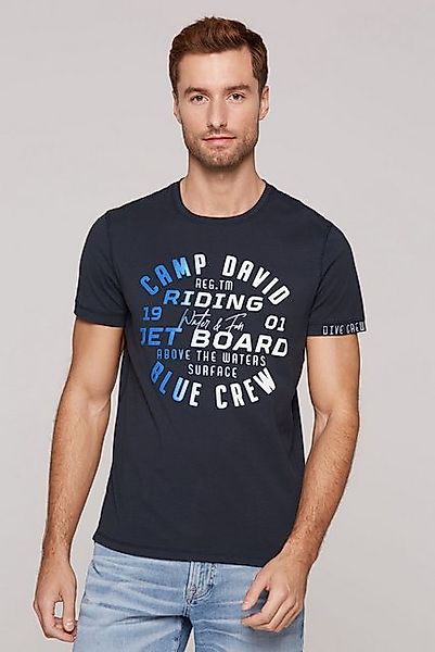 CAMP DAVID T-Shirt mit Logo Print günstig online kaufen